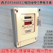 Hangzhou XZi DTSY601 three-phase four-wire electronic prepaid meter plug-in card power meter fire meter