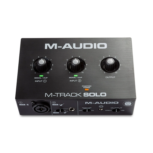 M-Audio M-Track Solo Professional Sound Card 2 in-2 (2-й впускной звуковая карта компьютерная аудио-интерфейс