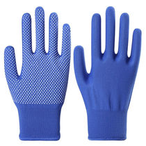 Labor protection gloves dot plastic gloves dot bead dispensing thickened anti-slip wear-resistant cotton gloves handling maintenance stevedores