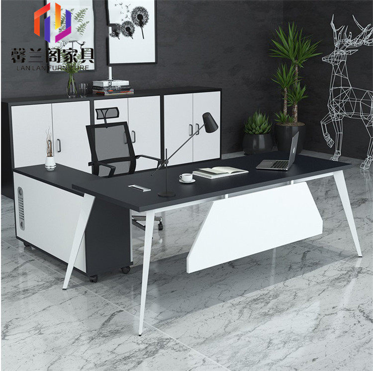 Office furniture desk boss table minimalist atmosphere large class desk head manager table desk chair combined single