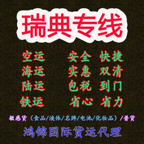 Sweden International Express Air Transport and Sea Railway Land Transport Container Full Box Double Clear Tax to Gate Logistics Collection Line