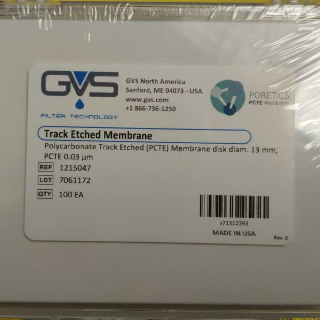 美国GVS 亲水PC聚碳酸酯滤膜 13mm 0.05um 1215048 0.1um 1212605