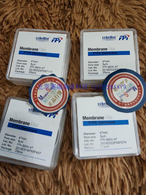科百特Cobetter聚光科技FPI PTFE 5.0um空气自动站监测预过滤膜