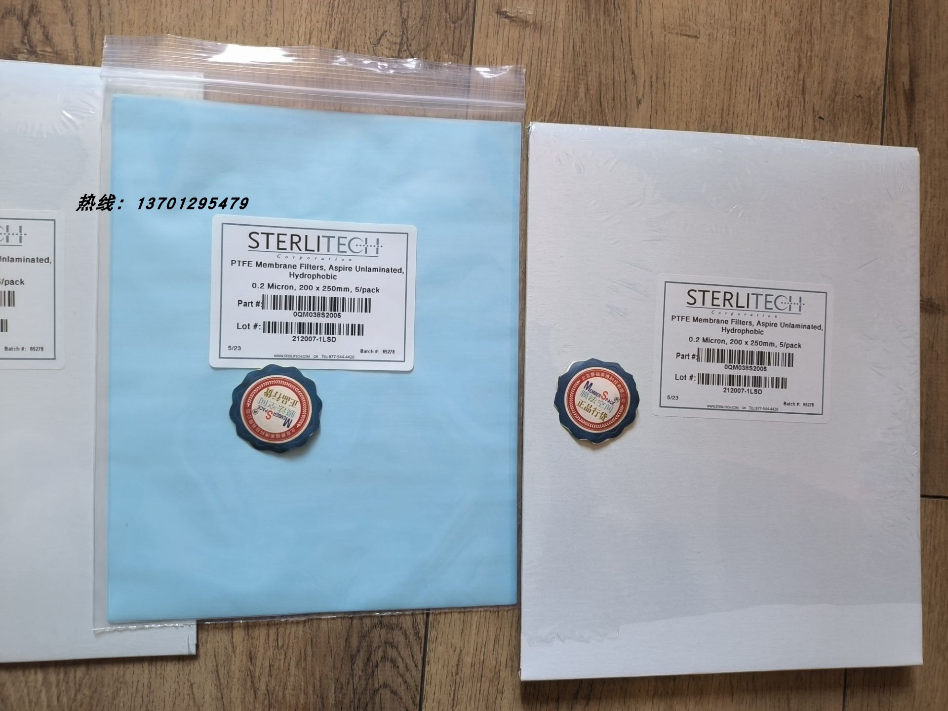 美国Sterlitech Aspire 疏水纯ePTFE微孔滤膜 0.2um QM038S