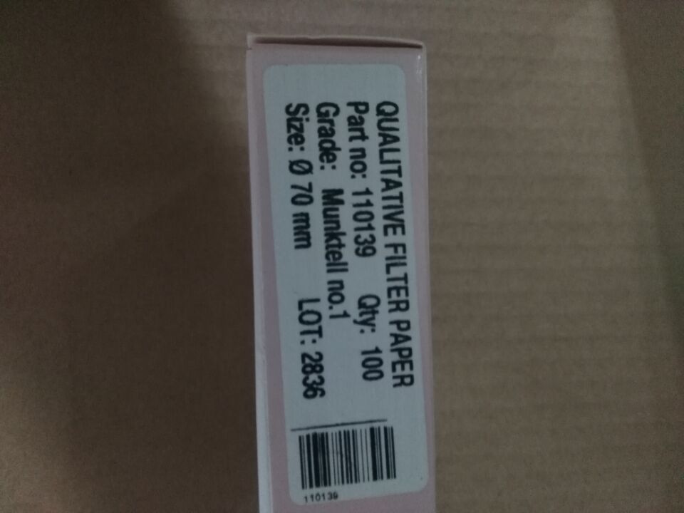 瑞典Munktell 标准定性滤纸NO.1 70mm 等同于Whatman 1001-070
