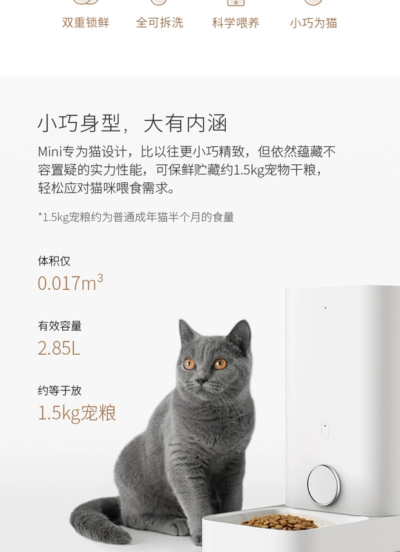 Xiaopei thú cưng thông minh thiết bị cho ăn nhỏ thời gian mèo tự động cho ăn máy cho ăn máy mèo thức ăn cho chó - Cat / Dog hàng ngày Neccessities