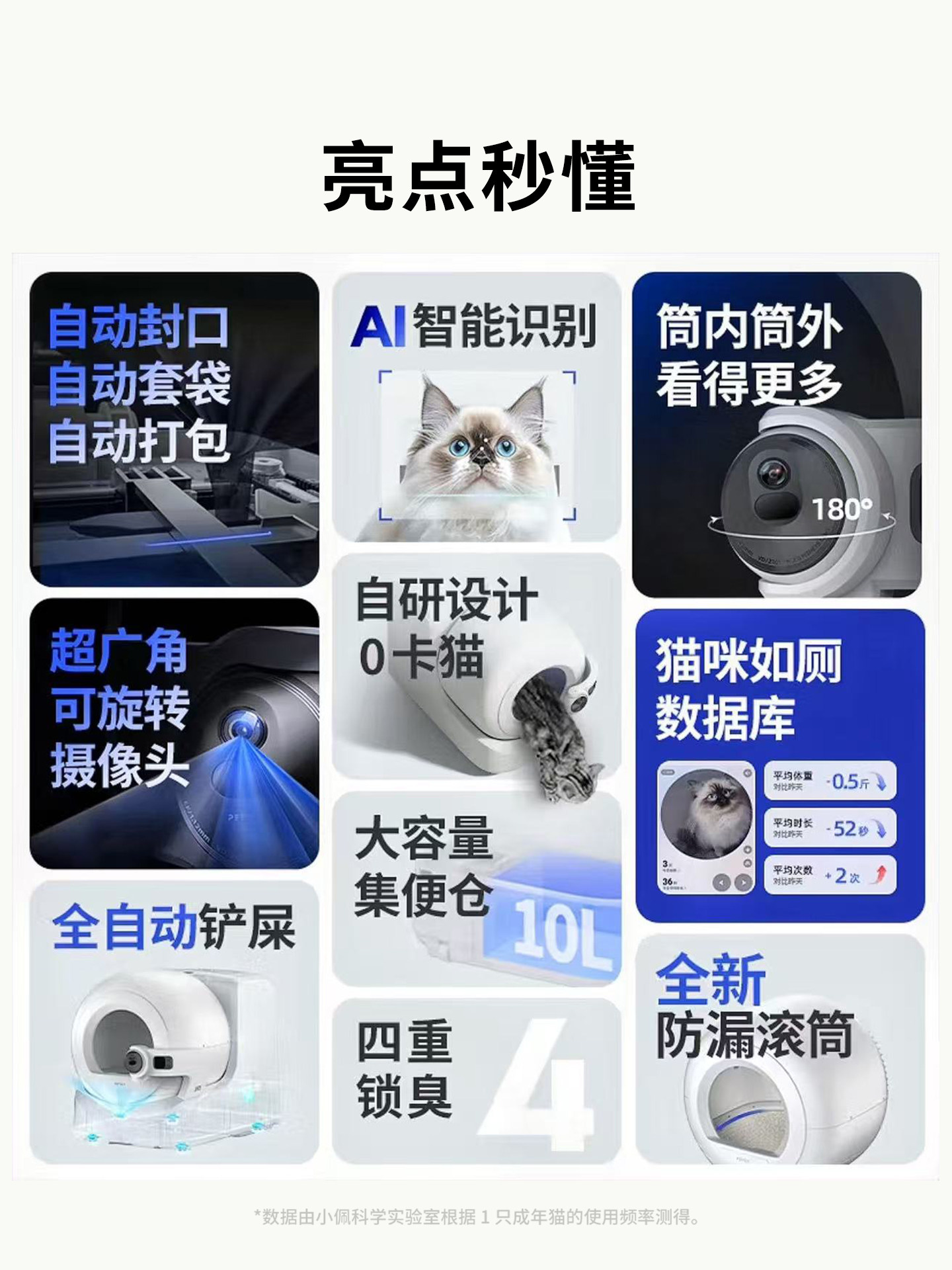 [Flagship Top Model] Ultra Xiao Pei Ai Fully Automatic Cat Litter Box Toilet Intelligent Electric Cleaning Supplies