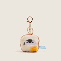Желтый [Toast Penguin] Нелиняющая золотая пряжка, высота 7 см.