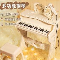 Childrens piano toy multifunction electronic violin with microphone beginue girl 2 baby 3 years 5 children 6 birthday present