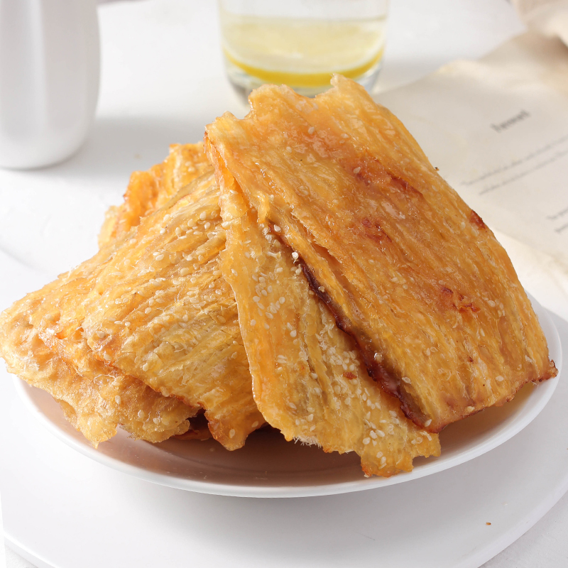 Precious Ocean Nutrition Now Roast Fish Strips 250g Fish Slices Dry Dalian Terproduce Ready-to-eat Seafood Snacks Casual Food