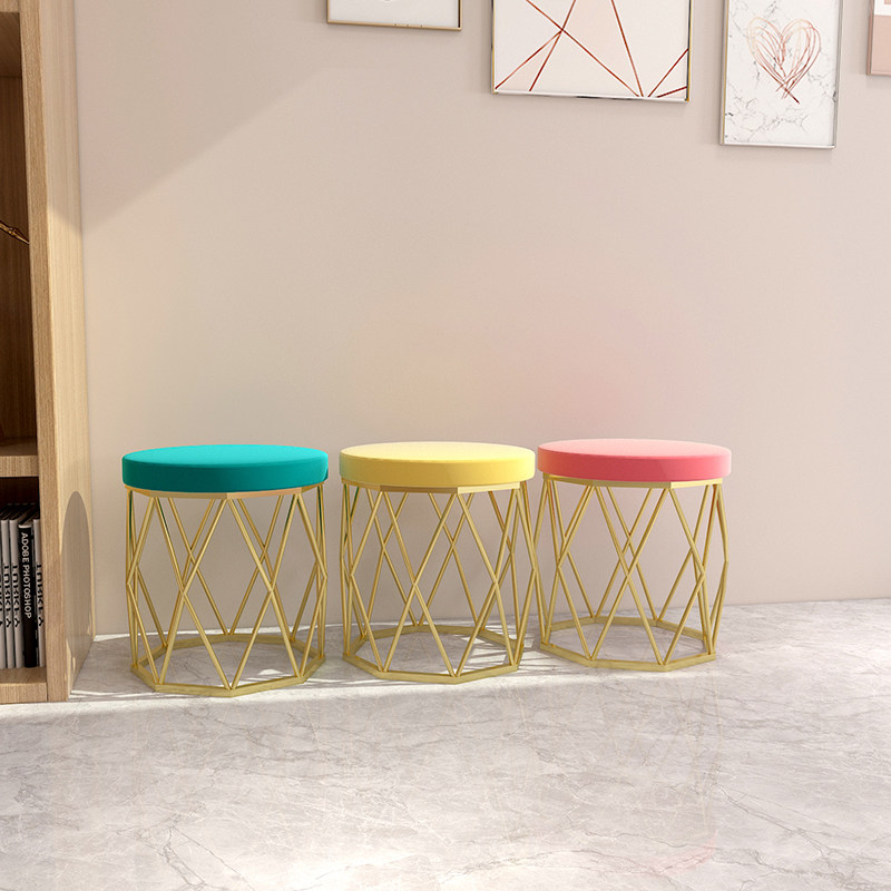 Nordic dresser bench lightly dresser bench bench net red nail chair teenage girl cute bedroom in stool