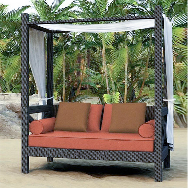 Outdoor bed creative courtyard villa garden sofa bed resort nest sofa open-air outdoor beach chair