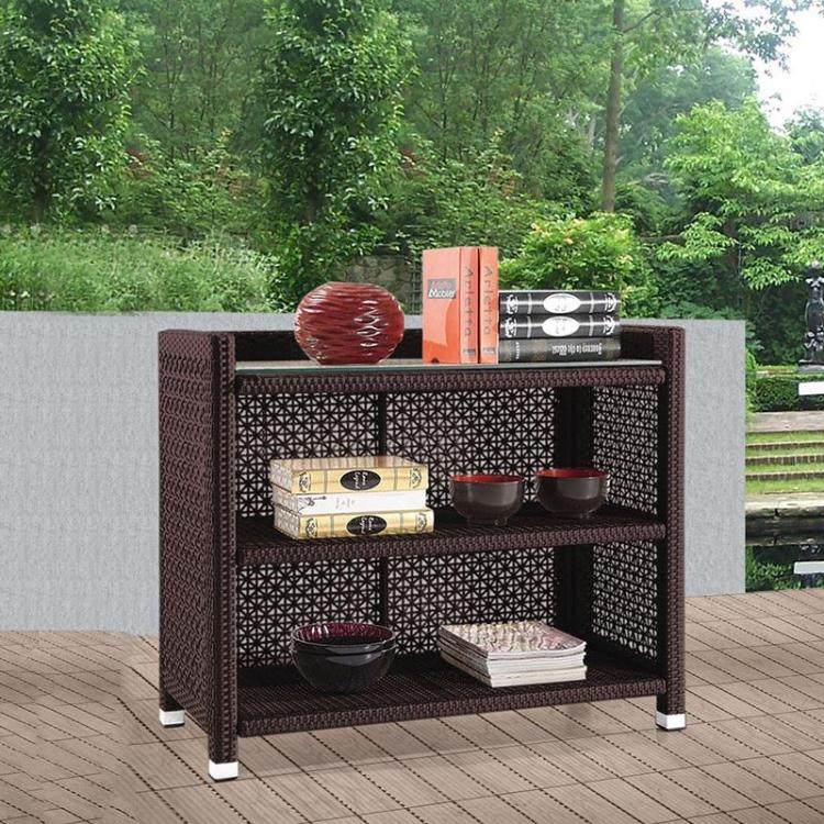 Outdoor Balcony Containing cabinet Garden Villa Greenhouse Containing rattan Barbecue Gourmet Dining Cupboards Plastic Vines Single Door