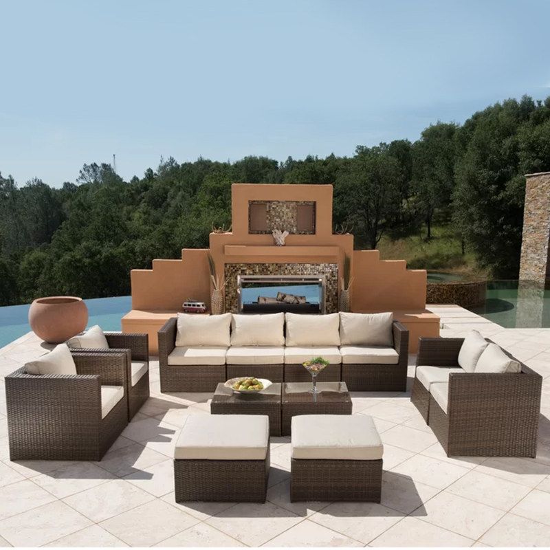 Outdoor sofa rattan furniture single rattan chair balcony terrace casual weaving rattan sun room model room sales department