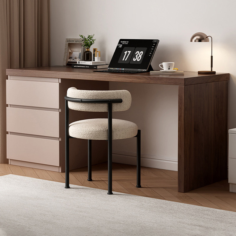Solid Wood Desk and Drawer Cabinet Integrated Simple Makeup Table with Drawers Writing Desk Home Bedroom Office Desk Computer Desk Solid Wood Desk and Drawer Cabinet Integrated Simple Makeup Table with Drawers Writing Desk Home Bedroom Office Desk Computer Desk