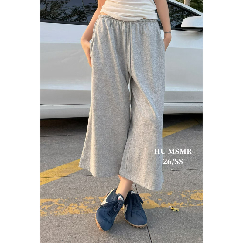 6.2/2.0 Version Ultra-Thin Sweatpants, Reserved by the Older Sister ~ Minimalist, Lazy, Casual, Versatile, Cropped Wide-Leg Sweatpants