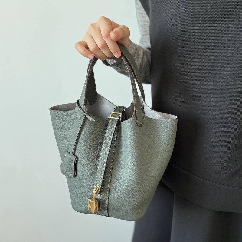 Regular Price 499~! Special Clearance Sale! Togo First-Layer Cowhide Leather Basket Bag, Genuine Leather Women's Handbag, Bucket Bag