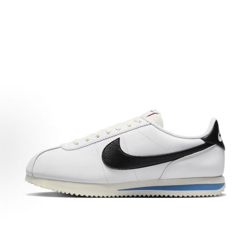 Nike Cortez 23 Comfortable and Versatile Low-Top Running Shoes for Men, White and Black Dm4044-100 Bl