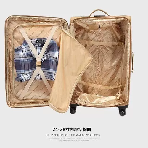 Универсальный чемодан, вместительная и большая коробка, ткань оксфорд, 24 дюймов, 20 дюймов