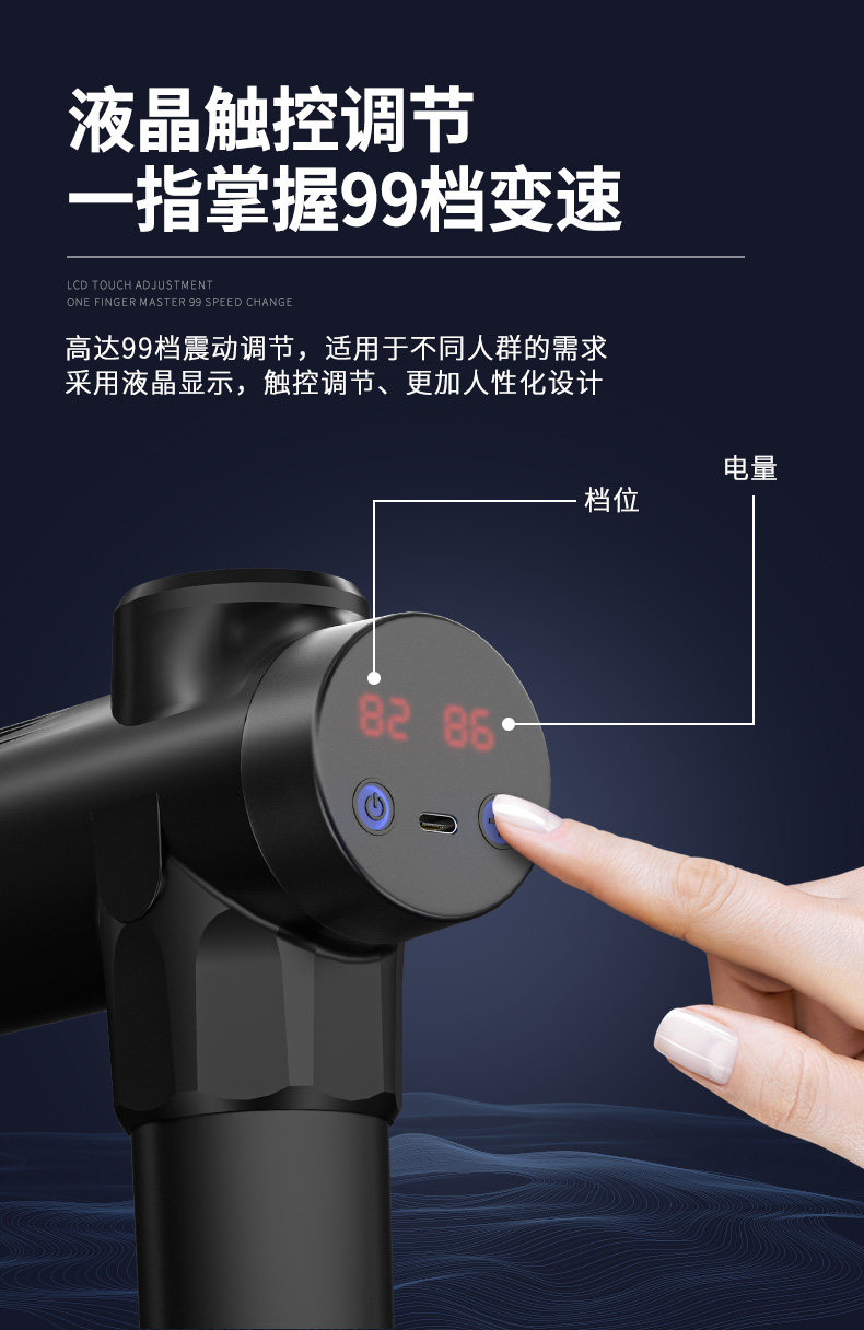 Массаж пушка 电动筋膜枪深层肌肉按摩器男生高频震动mini静音式专业级迷你款女 Fk xiang