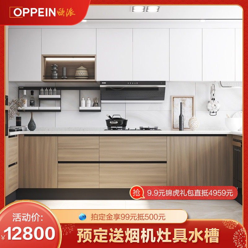 Opal Cabinet Custom Kitchen Integral Kitchen Cabinet Home Assembly Cabinet Quartz Stone Countertop Modern Minimalist Advance