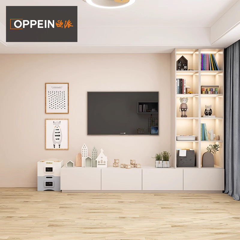 Opie Custom TV Cabinet Bookcase Small Bedrooms Room Home Living Room Storage minimalist Hyundai Style Dingdo-Taobao