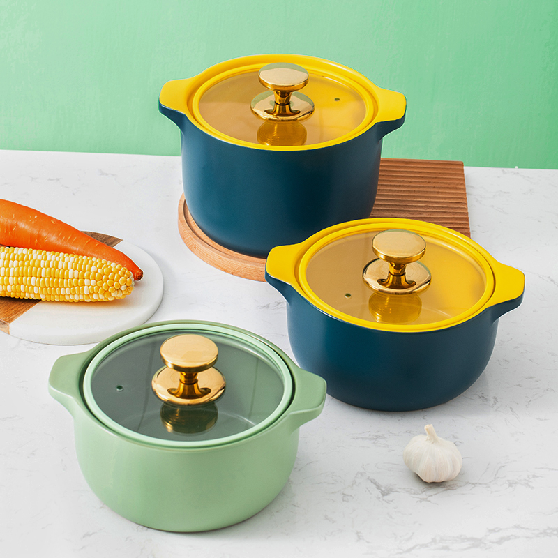 Casserole Saucepan Soup Saucepan Household Ceramics Small Number Sand Pot Soup Saucepan Gas Gas Gas Cooker Special Heat Resistant And High Temperature Resistant Stockpot