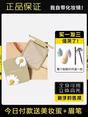 Gogo dance ginger high-gloss flat for concealer and repair all-in-one disc glitter to brighten the face Fairy fine glitter students affordable