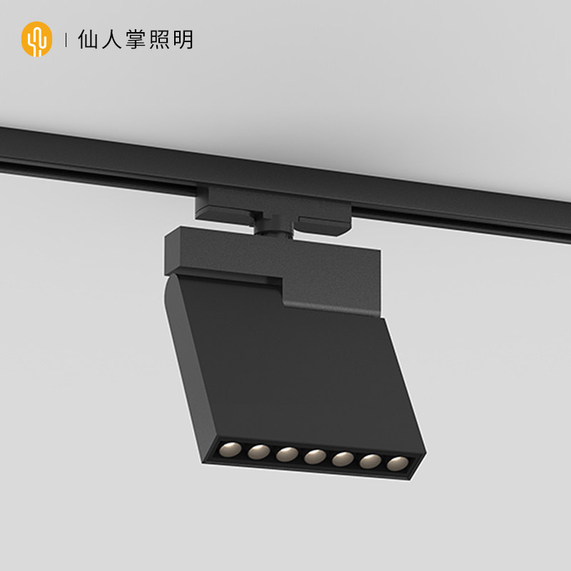 Cactus lighting square surface mounted track light led household wall washer foldable embedded guide rail spotlight