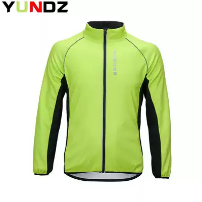 Bicycle men and women riding windbreaker autumn and winter riding clothes windproof and warm fleece long sleeve cycling sports top