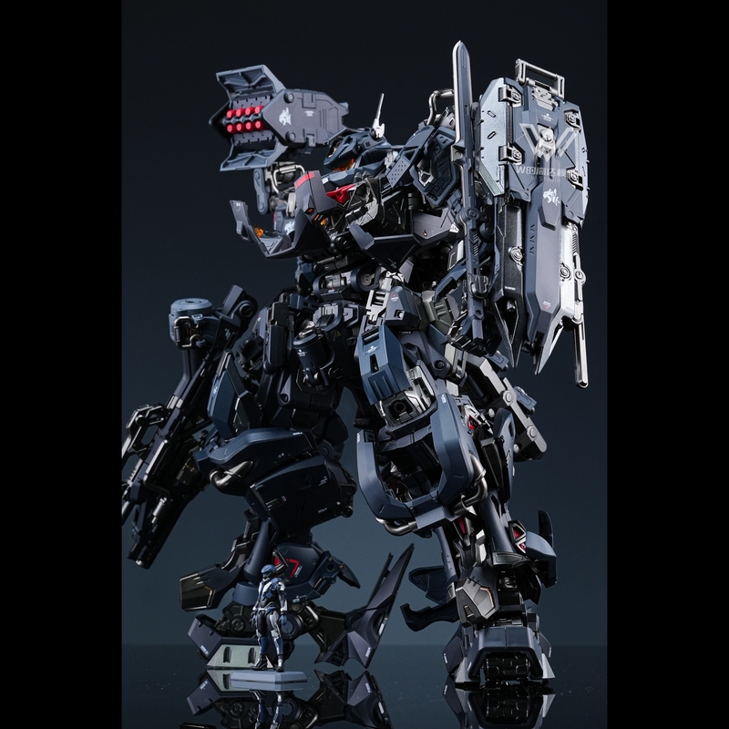 Moto Core Assembled Jihutu W Color Change Plate Spray Guochuang Mecha Alloy Skeleton Model Gift Toy