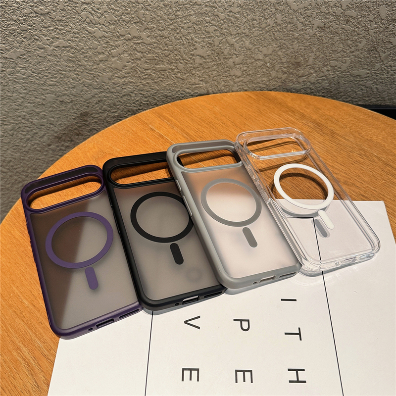 High-End Feel Suitable for Google 10 Phone Case Pixel8A/9A Matte 6Pro Skin-Feel Pixel9Pro Strong Magnetic Attraction Google 8 Ice Mist 10Pro Acrylic Full-Cover Anti-Drop Protective Hard Case