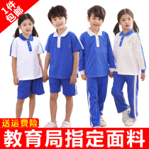 Shenzhen School Uniform Elementary School Students Speed Dry Summer Autumn Shipping Action Suit Suit Men And Women Short Sleeves Blouses Thin Short Trousers