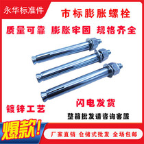Factory direct sales galvanized non-standard iron expansion screw M6 M8M10M12 extended expansion bolt pull-out bolt