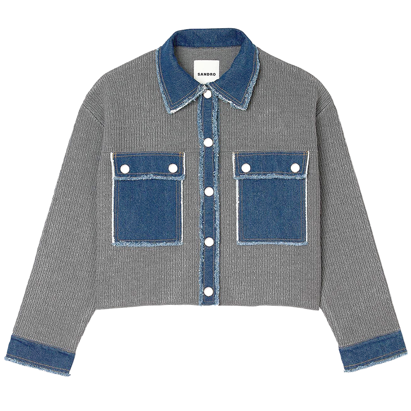 sandro denim jacket Latest Top Selling Recommendations Taobao