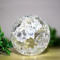 Ice crack ball diameter 5CM crystal glass ball rockery flowing water fountain bonsai ornaments feng shui wheel atomizer accessories