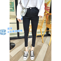 2021 summer mask pants high waist ultra-thin elastic cotton leggings women sunscreen quick-drying small black pants