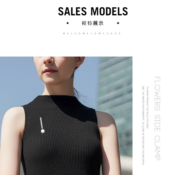 Hàn Quốc ngọc trai trâm nữ trâm cài cao cấp cardigan khóa pin khóa pin cố định quần áo áo len phụ kiện áo khoác cài áo chanel