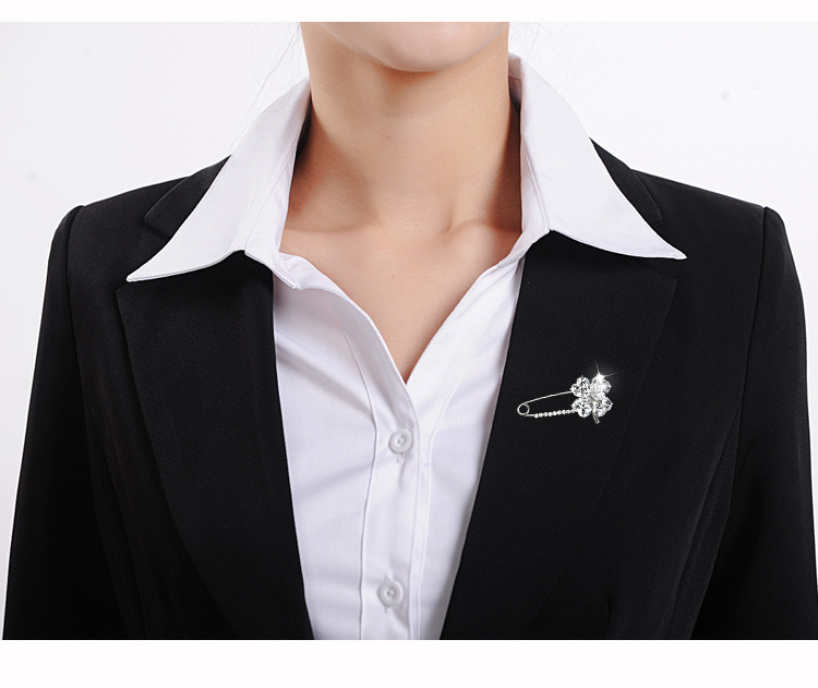 Thời trang hàn quốc zircon mini brooch trâm cardigan áo len coat neckline pin khóa quần áo với phụ kiện phụ nữ