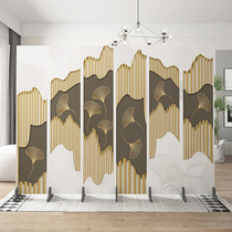  Nordic style screen partition Living room simple modern dining room office folding mobile solid wood wall European-style folding screen