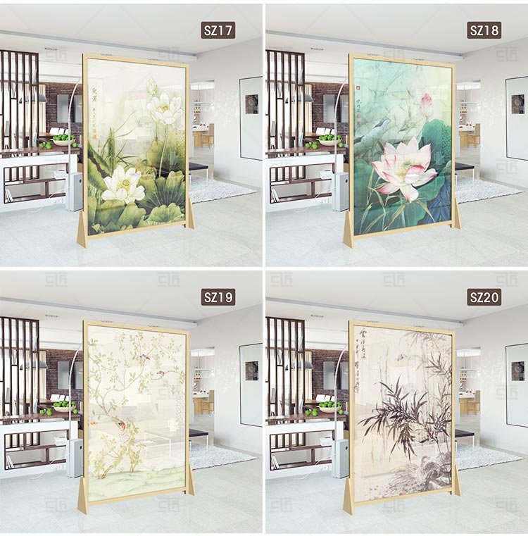 Vách ngăn phòng khách mới Trung Quốc bức tranh bán trong suốt đơn giản văn phòng khách sạn hiện đại rắn gỗ màn hình cổ điển rỗng - Màn hình / Cửa sổ vách ngăn phòng ngủ bằng gỗ
