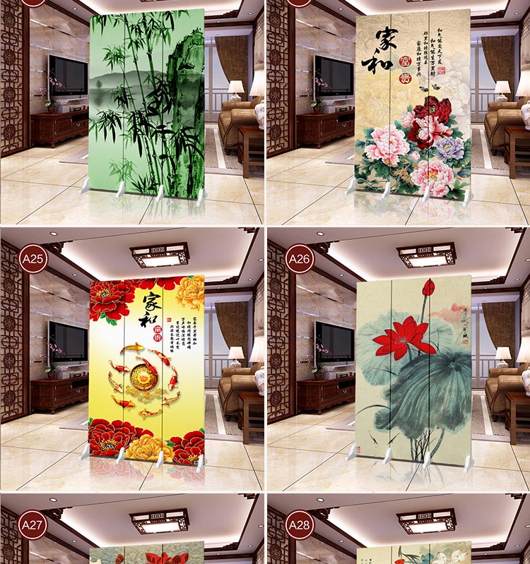 Trung Quốc màn hình vách ngăn phòng khách căn hộ nhỏ trang trí hiên phòng ngủ gấp gỗ rắn di động đơn giản hiện đại - Màn hình / Cửa sổ bức bình phong đẹp