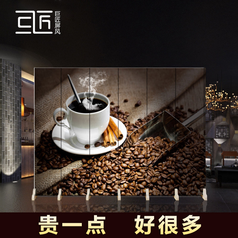 Cafe screen partition fashion simple modern living room folding screen bedroom Mobile porch decoration barrier