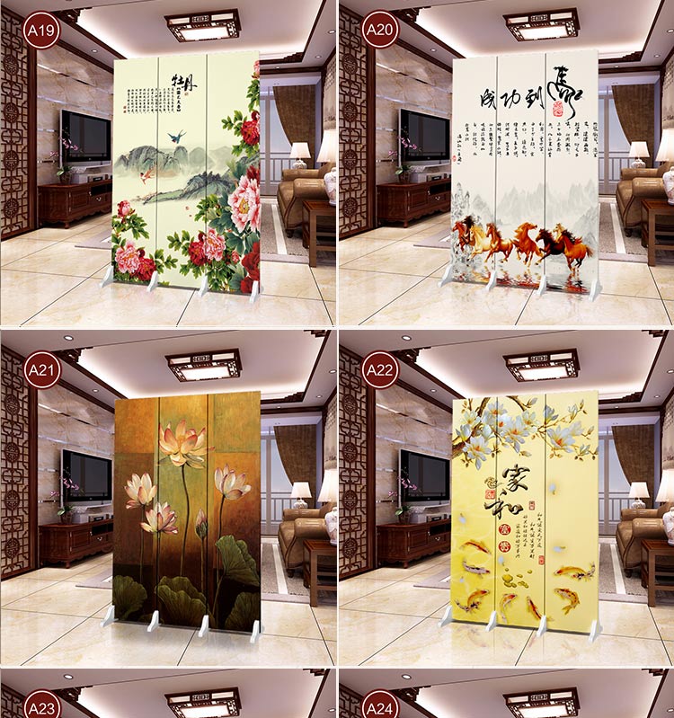 Trung Quốc màn hình vách ngăn phòng khách căn hộ nhỏ trang trí hiên phòng ngủ gấp gỗ rắn di động đơn giản hiện đại - Màn hình / Cửa sổ bức bình phong đẹp