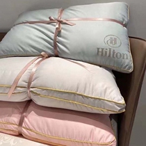Hilton five-star hotel pillow pillow core a pair of washable single non-collapse non-deformation down velvet whole head