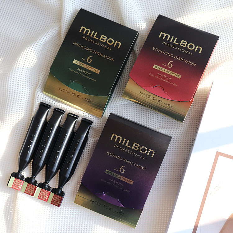 Milbon Black Gold Care Hair Mask for Men, Milbon Sakura Hair Mask, Milbon Silk Hair Mask