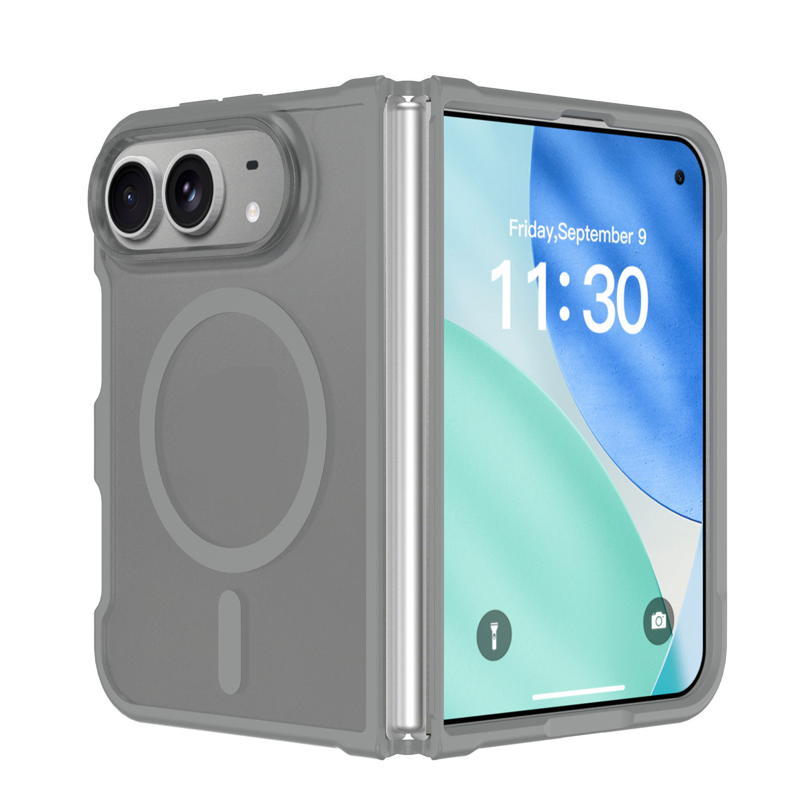 Style 9 — Magnetic Transparent Full-Body iPhone Case