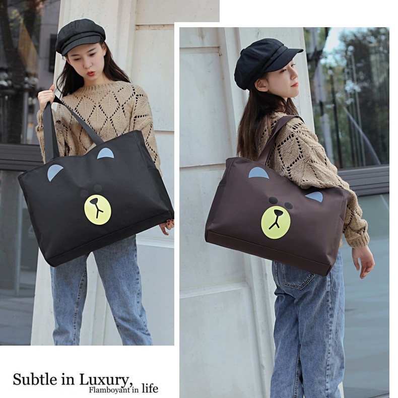 Travel Bag Women Hand Travel Bag Han Edition Large Capacity Luggage Bag Cute Students Bag Tennis Red Canvas Travel Bag