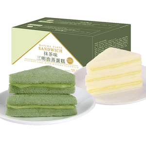 【香当当】蒸蛋糕三明治面包两箱900g