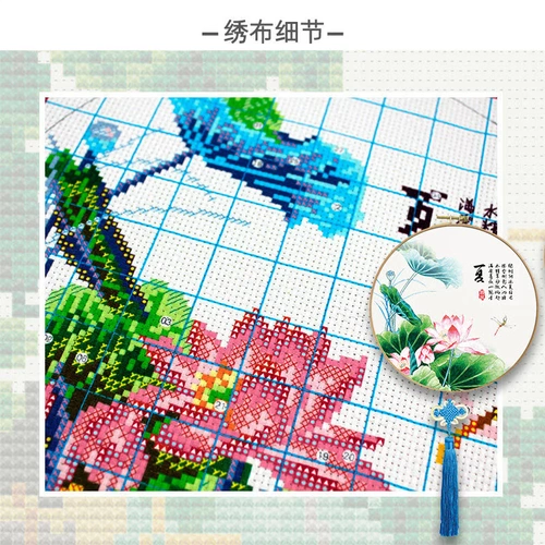 Весна, лето, осенняя и зимняя вышивка стежка 2022 Новые маленькие детали для гостиной спальня Простая, современная маленькая, простая вышивка